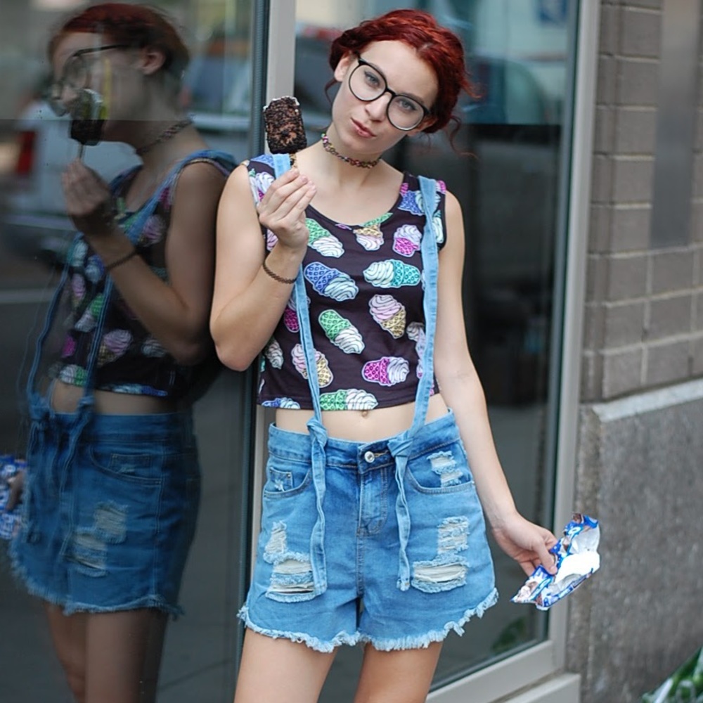 Shortalls short overalls adjustable straps denim
